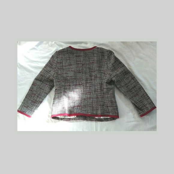 BR Womens Open Front Tweed Blazer Jacket - Picture 2 of 8